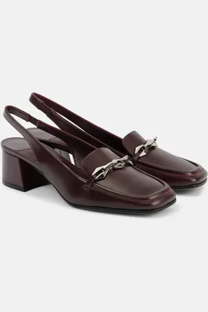 Jimmy Choo Diamond Tilda 45 leather loafer pumps