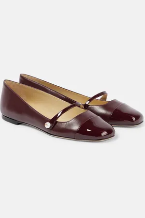 Jimmy Choo Elisa leather Mary Jane flats