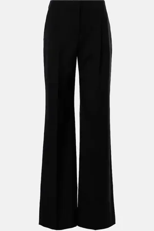 Alexander McQueen High-rise wool wide-leg pants