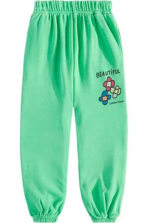 Jelly Mallow Printed cotton jersey sweatpants