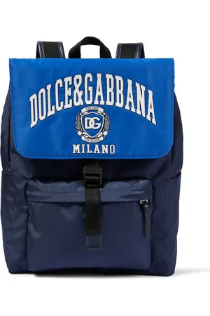 Dolce & Gabbana Logo leather-trimmed backpack