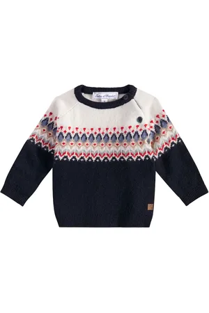 Tartine Et Chocolat Baby Fair Isle wool jacquard sweater