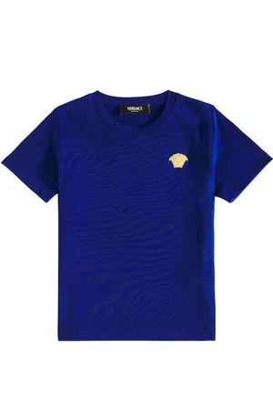 VERSACE Medusa embroidered cotton jersey T-shirt