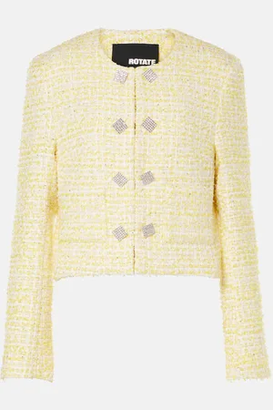 ROTATE Cropped bouclÃ© jacket