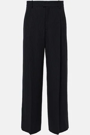 Isabel Marant Romina striped crÃªpe wide-leg pants