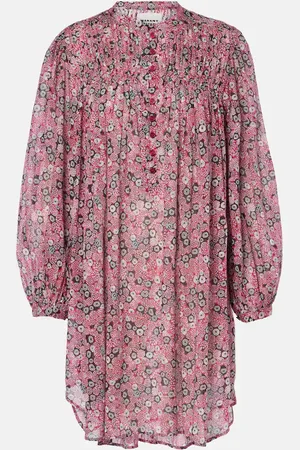 Marant Etoile Danael printed cotton voile minidress