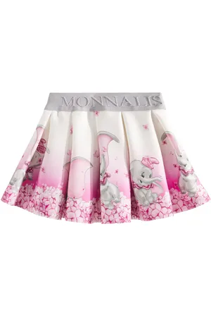 MONNALISA X DisneyÂ® baby printed pleated skirt