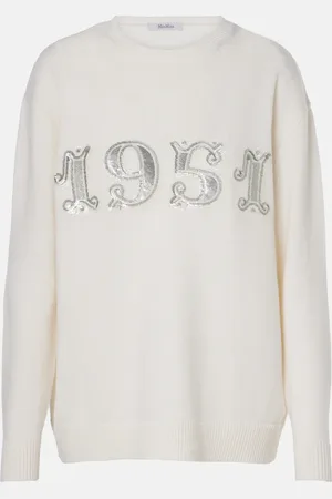 Max Mara Plata embellished wool and cashmere sweater