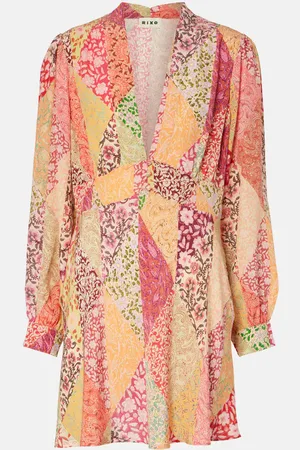 RIXO London Hebe printed silk minidress
