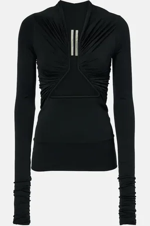 Rick Owens Cutout cupro jersey top