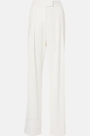 The Sei Pleated crÃªpe wide-leg pants