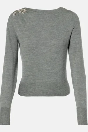 Erdem Embellished wool sweater