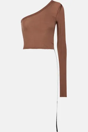 Rick Owens Ziggy cotton jersey top