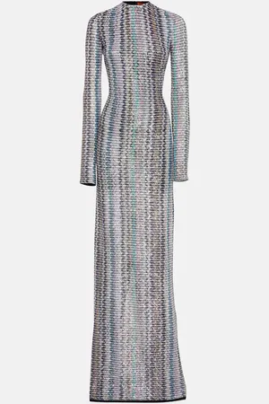 Missoni Zig Zag sequined maxi dress