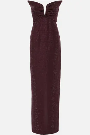 Roland Mouret Crystal-embellished gown