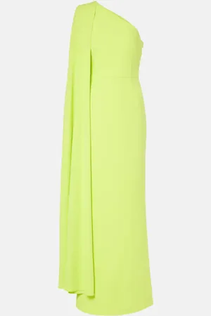 Rebecca Vallance Aria one-shoulder crÃªpe gown
