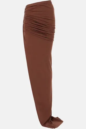 Rick Owens DRKSHDW Edfu cotton jersey maxi skirt