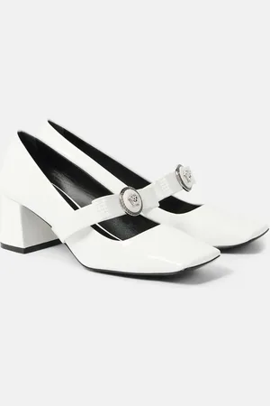 VERSACE Gianni Ribbon 55 patent leather Mary Jane pumps