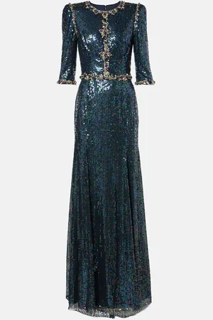 Jenny Packham Pretty Thing embellished sequined gown