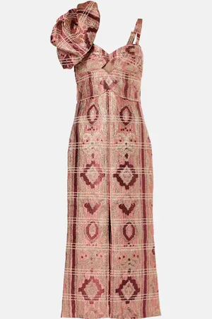 JOHANNA ORTIZ LamÃ© jacquard midi dress