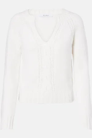 Max Mara Cancan cable-knit cashmere sweater