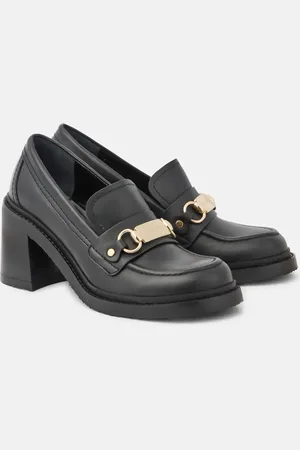 See by Chloé See By ChloÃ© Signature 75 leather loafer pumps