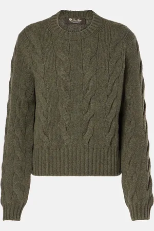 Loro Piana Napier cable-knit cashmere sweater