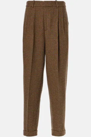 Ralph Lauren Wool-blend tweed straight pants