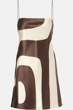 SIR Freddie printed silk minidress