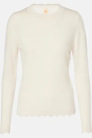 Jardin des Orangers Scalloped wool and cashmere sweater