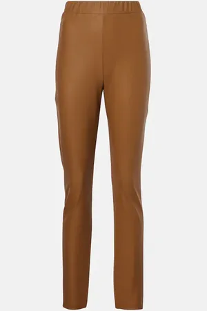 Max Mara Rodano faux leather slim pants