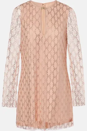 Gucci GG Crystal tulle minidress
