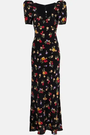 RODARTE Floral silk crÃªpe de chine gown