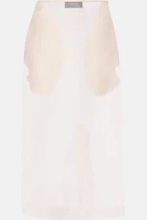 Simone Rocha Silk organza pencil skirt