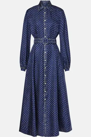 Ralph Lauren Paisley silk midi dress