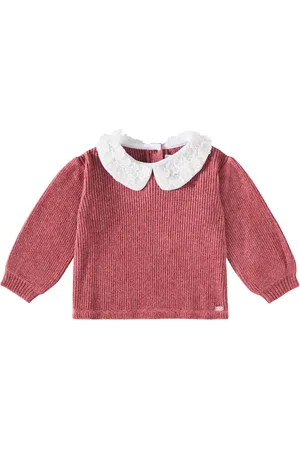 Tartine Et Chocolat Baby lace-trimmed sweater