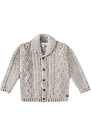 Tartine Et Chocolat Aran wool cardigan