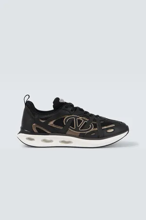 VALENTINO GARAVANI EasyJog VLogo leather-trimmed sneakers