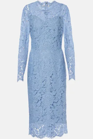 Dolce & Gabbana Floral lace midi dress