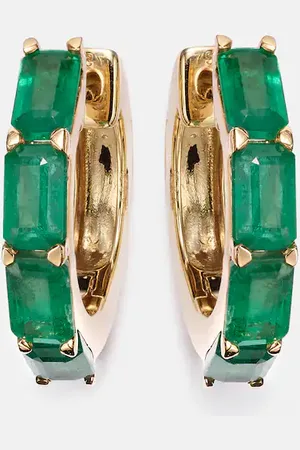 Shay 18kt earrings with emeralds