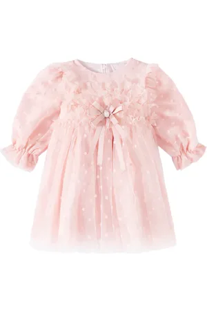 PATACHOU Baby bow-detail tulle dress