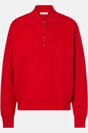 The Row Halvar cashmere polo sweater