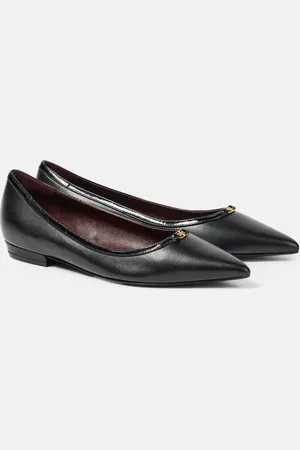Tory Burch Double T leather ballet flats