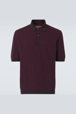 Missoni Zigzag wool-blend polo shirt