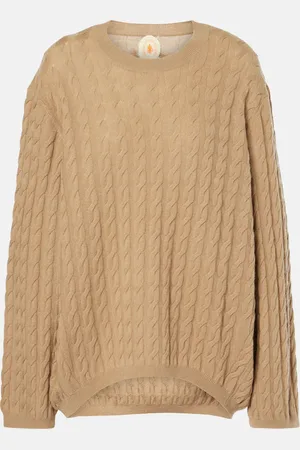 Jardin des Orangers Cable-knit wool and cashmere sweater