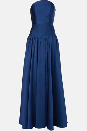 Roland Mouret Strapless gathered taffeta gown