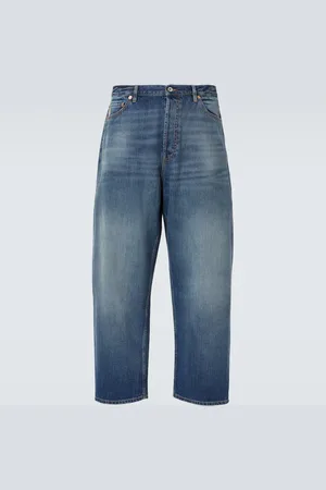 VALENTINO Cropped barrel-leg jeans
