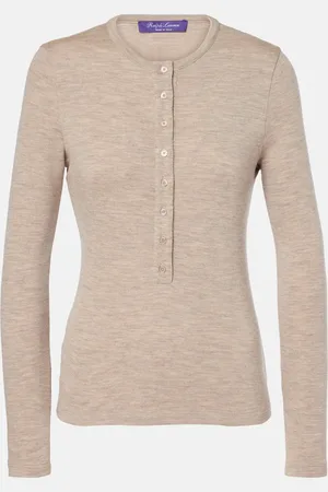 Ralph Lauren Wool jersey Henley shirt