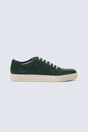 Lanvin DBB1 leather-trimmed suede sneakers