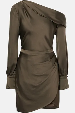 Simkhai Cameron asymmetric satin minidress